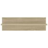 vidaXL Vegghyller 4 stk sonoma eik 60x11,5x18 cm konstruert tre