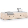 vidaXL Dagseng 75x190 cm Small Single heltre furu