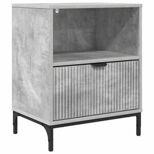 vidaXL Nattbordskap Betonggr&aring; 49 x 36 x 61 cm Konstruert tre