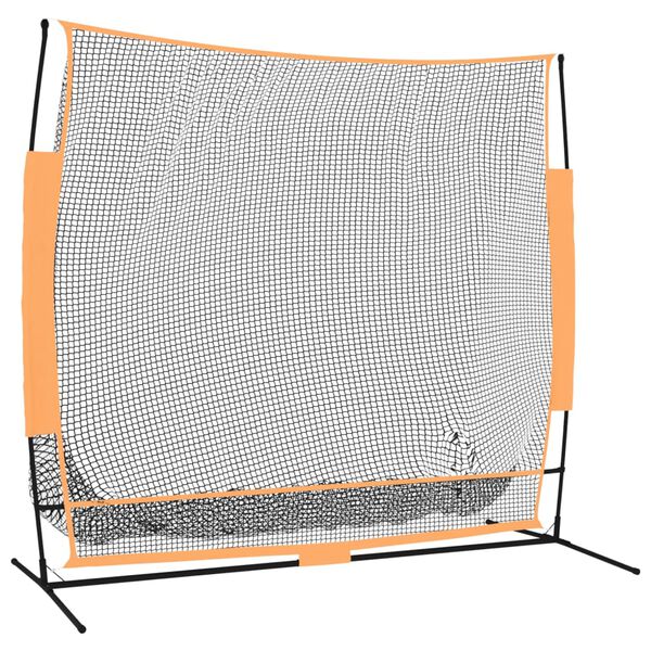 vidaXL Golfnett svart og oransje 215x107x216 cm polyester