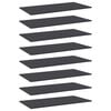 vidaXL Hylleplater 8 stk gr&aring; 80x20x1,5 cm sponplate