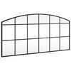 vidaXL Veggspeil svart 100x50 cm buet jern