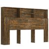 vidaXL Sengegavlskap r&oslash;kt eik 160x19x103,5 cm