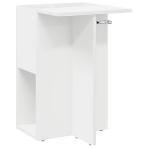 vidaXL Avlastningsbord Hvit 35 x 40 x 55 cm Konstruert tre