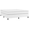vidaXL Boxspring-sengeramme hvit 180x200 cm Super King kunstskinn