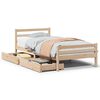 vidaXL Sengeramme uten madrass 90x200 cm heltre furu