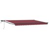 vidaXL Manuell utvidbar markise med LED-lamper 5 x 3 m
