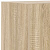vidaXL Vegghengte TV-benker med LED 2 stk sonoma eik 40,5x35x40 cm