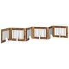 vidaXL Foldbar hundegitter med stativer 6 stk. Gammelt tre 482 cm