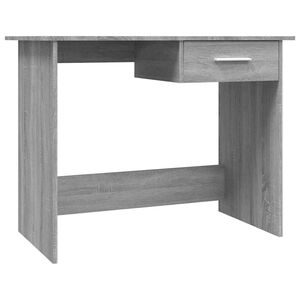 vidaXL Skrivebord gr&aring; sonoma 100x50x76 cm konstruert tre