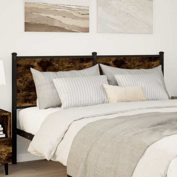 vidaXL Hodegavl r&oslash;kt eik 150 cm konstruert tre og st&aring;l