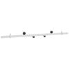 vidaXL Skyved&oslash;rsbeslag 152,4 cm St&aring;l Hvit