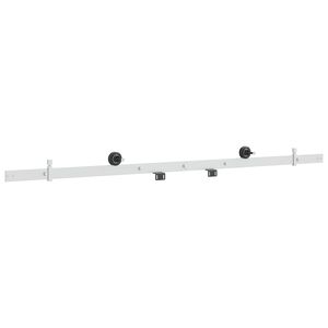 vidaXL Skyved&oslash;rsbeslag 152,4 cm St&aring;l Hvit
