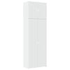 vidaXL Highboard hvit 80x42,5x249 cm konstruert tre