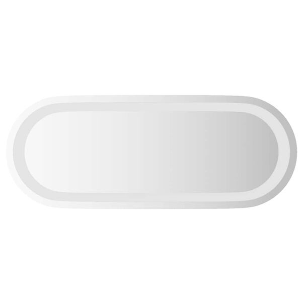 vidaXL LED-baderomsspeil 50x20 cm oval