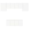 vidaXL Vegghengte TV-enheter 6 deler hvit konstruert tre