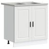 vidaXL Vaskeskap Porto 2 stk. Hvit 80 x 46 x 81,5 cm Konstruert tre
