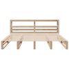 vidaXL Sengeramme med madrass 200x200 cm heltre furu
