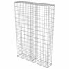 vidaXL Gabion med topp- og bunndekke galvanisert stål 100x20x150 cm