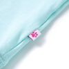 T-skjorte for barn lyse aqua 92
