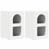 vidaXL Nattbord 2 pcs Hvit 29,5 x 33,5 x 50 cm Konstruert tre