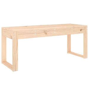 vidaXL Hagebenk 110x38x45 cm heltre furu