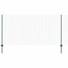 vidaXL Euro gjerdet med stolpe 10 x 1,2 m PVC-belagt st&aring;l Gr&oslash;nn Mesh