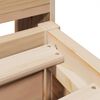 vidaXL Sengeramme uten madrass 140x200 cm heltre furu