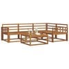 vidaXL Utend&oslash;rs sofa-sett 5 pcs Naturlig Solid akasietre