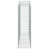 vidaXL Gabionkurv buet 200x50x160/180 cm galvanisert jern