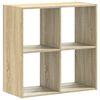 vidaXL Bokhylle sonoma eik 68,5x32x68,5 cm konstruert tre