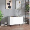 vidaXL Hifi-benk h&oslash;yglans hvit 74,5x38x48 cm konstruert tre