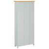 vidaXL Bokhylle 5 etasjer 60x22,5x140 cm heltre eik