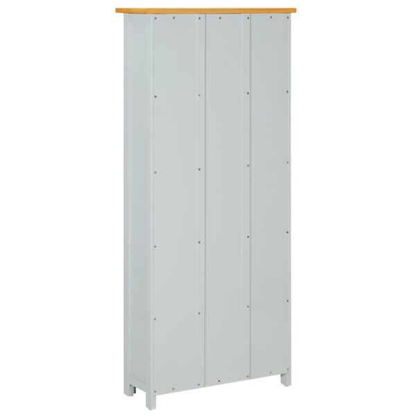 vidaXL Bokhylle 5 etasjer 60x22,5x140 cm heltre eik