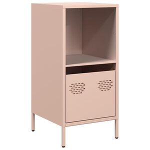 vidaXL Skjenk rosa 35x39x73,5 cm kaldvalset st&aring;l