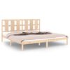 vidaXL Sengeramme med madrass 200x200 cm heltre furu
