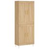 vidaXL Highboard sonoma eik 69,5x34x180 cm konstruert tre