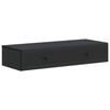 vidaXL Vegghengt Sidebord Svart 87,5 x 34,5 x 17 cm Konstruert tre