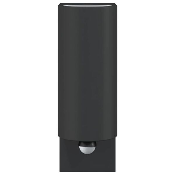 vidaXL Veggmonterte utelamper 2 stk svart støpt aluminium