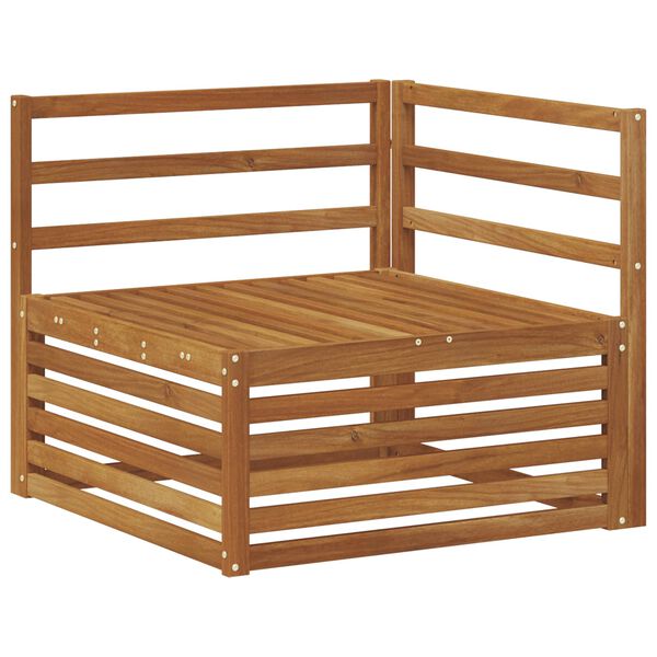 vidaXL Sofasett 9 pcs Naturlig Solid akasietre