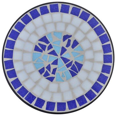 vidaXL Plantebord mosaikk blå hvit