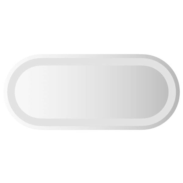 vidaXL LED-baderomsspeil 60x25 cm oval