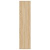 vidaXL Bokhylle/skjenk sonoma eik 66x30x130 cm konstruert tre