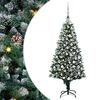 vidaXL Kunstig juletre med 300 LED gr&oslash;nn 180 cm PVC og St&aring;l og Plast