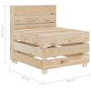 vidaXL Pallesofa tre