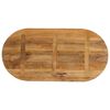 vidaXL Bordplate 100x40x3,8 cm oval heltre mango