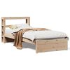 vidaXL Sengeramme med hodegavl 75x190 cm heltre furu