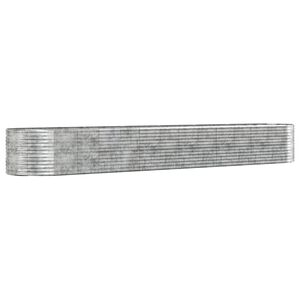 vidaXL H&oslash;ybed s&oslash;lv 507x100x68 cm pulverlakkert st&aring;l
