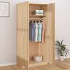 vidaXL Garderobe sonoma eik 90x52x200 cm konstruert tre