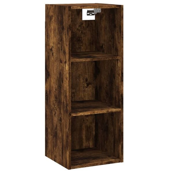 vidaXL Highboard r&oslash;kt eik 34,5x32,5x180 cm konstruert tre